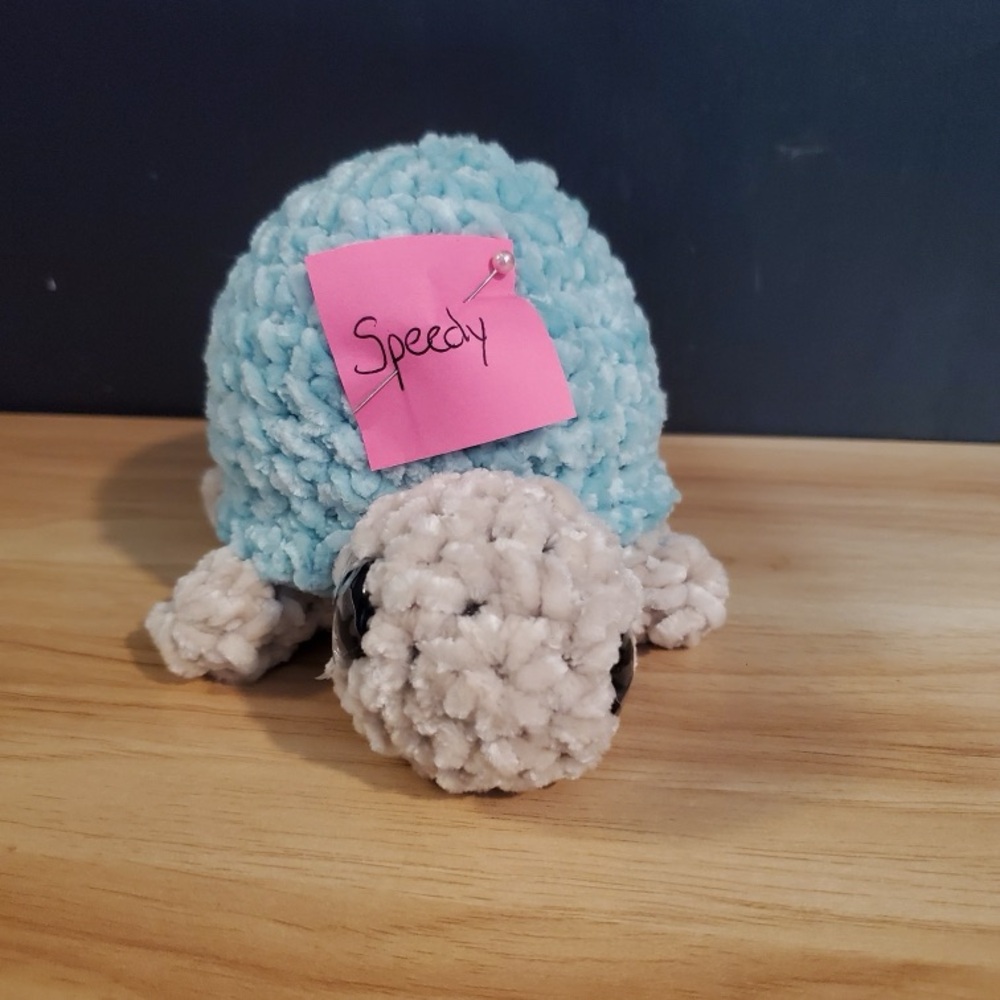 Handmade crochet Plush Turtle “Speedy”